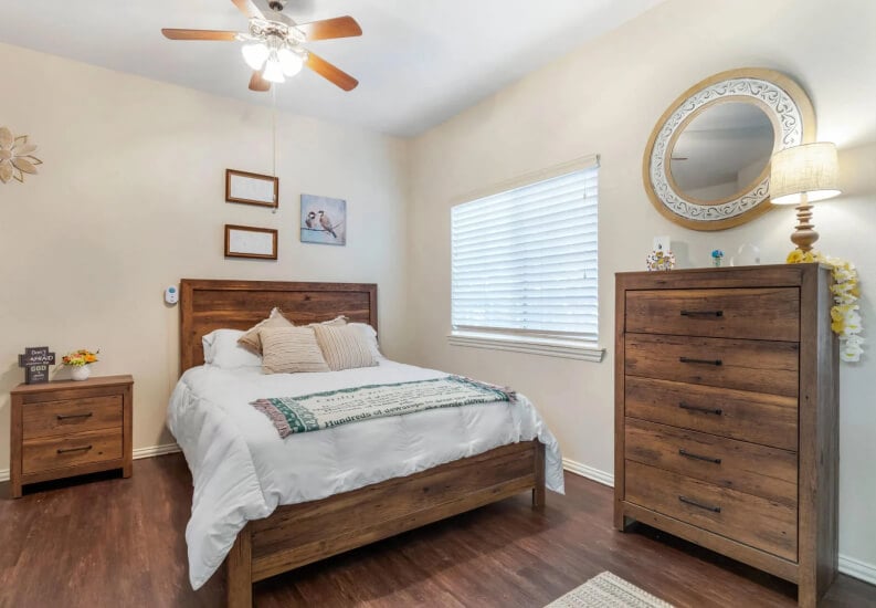 Quality Bedroom at a Senior Living Facility Quality Bedroom at a Senior Living Facility